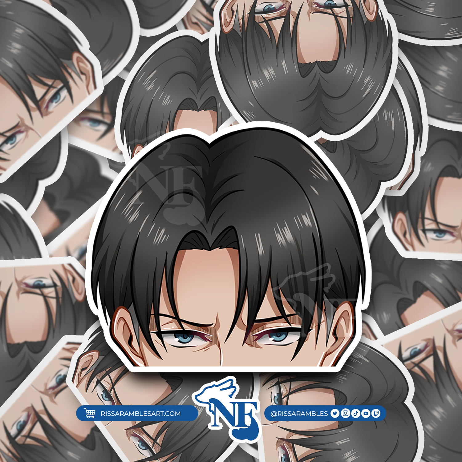 Levi Ackerman Stickers | Attack on Titan gifts