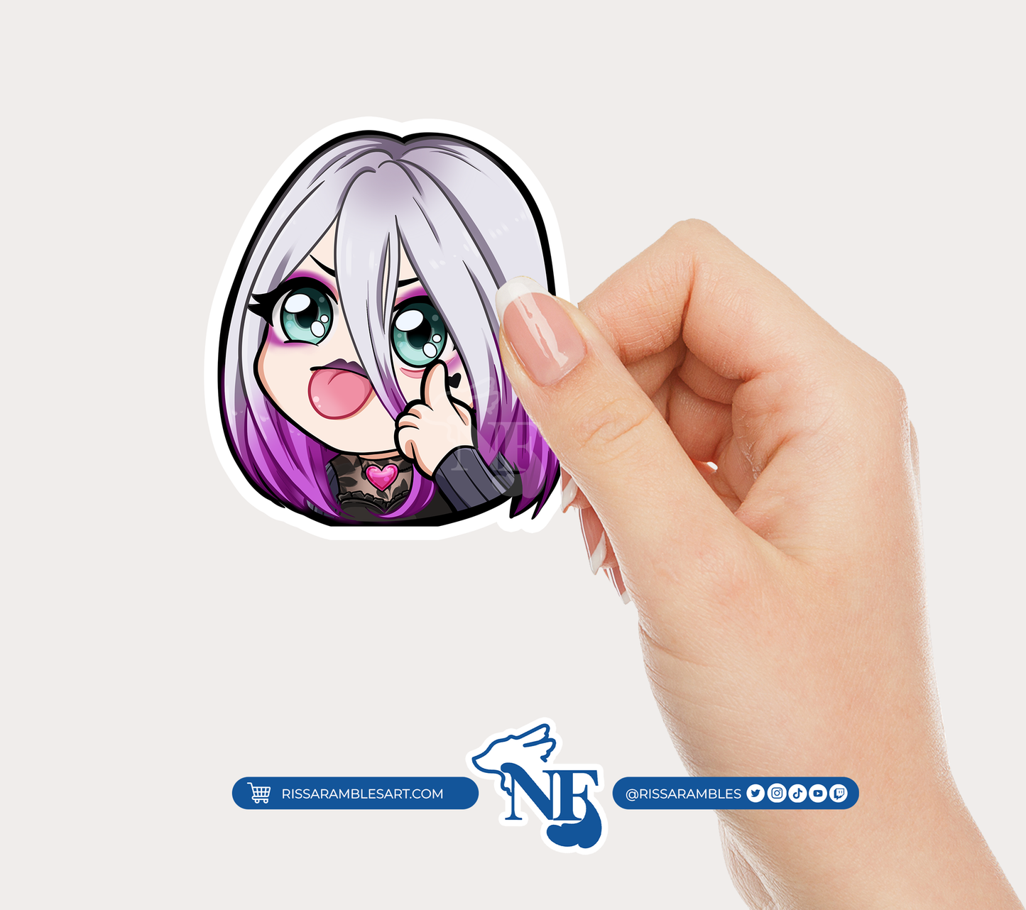 Sable Ward Dead by Daylight Vinyl Decal Sticker | Anime Peeker Sticker for Cars, Water Bottles, Laptops | Anime Gifts for Her, Him