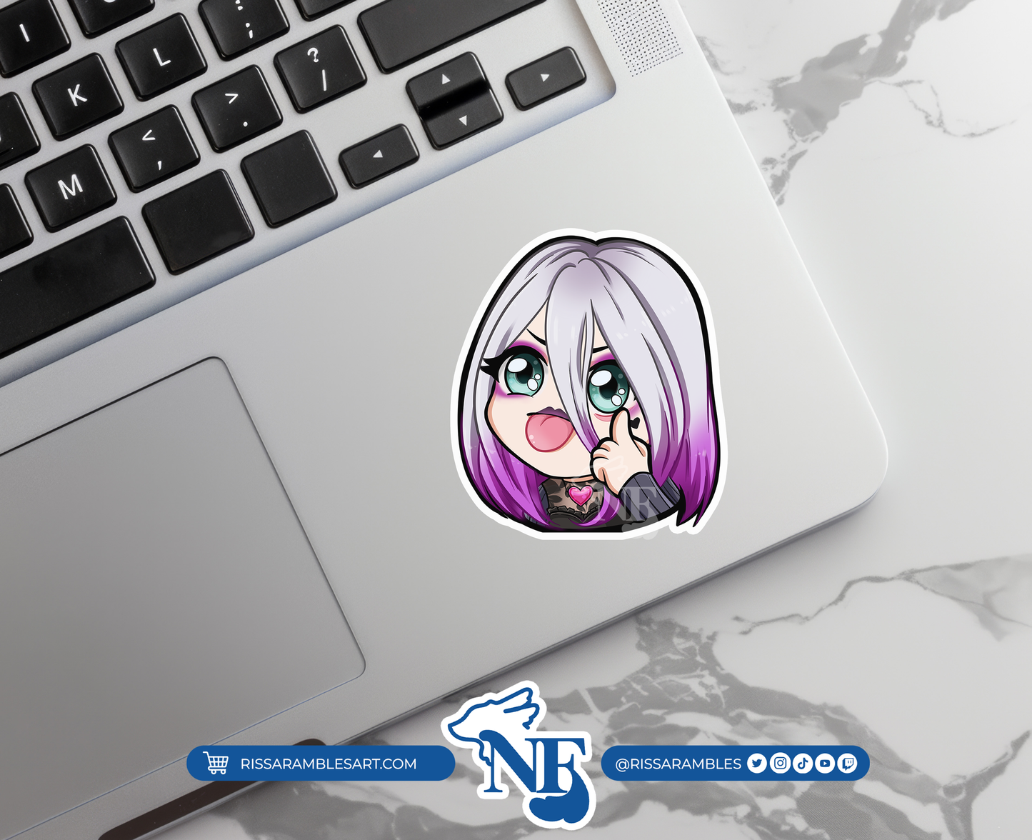 Sable Ward Dead by Daylight Vinyl Decal Sticker | Anime Peeker Sticker for Cars, Water Bottles, Laptops | Anime Gifts for Her, Him Printify