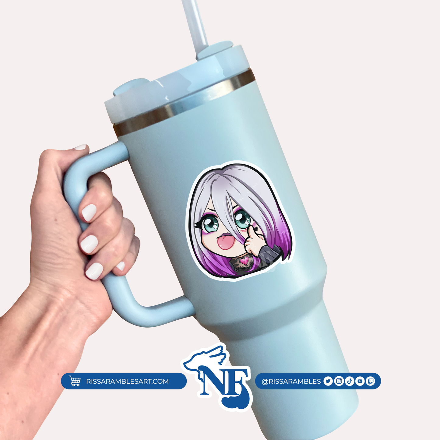 Sable Ward Dead by Daylight Vinyl Decal Sticker | Anime Peeker Sticker for Cars, Water Bottles, Laptops | Anime Gifts for Her, Him Printify