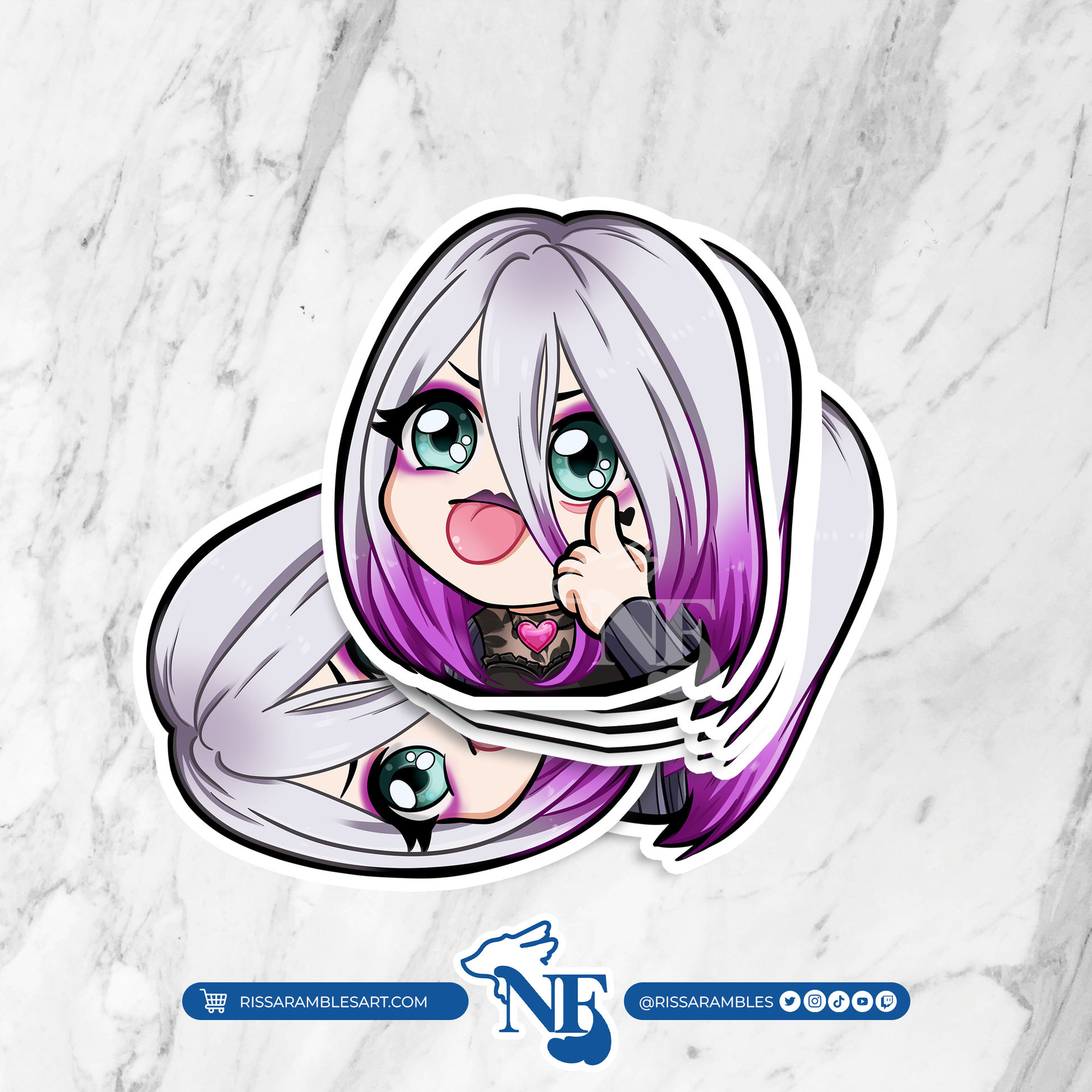 Sable Ward Dead by Daylight Vinyl Decal Sticker | Anime Peeker Sticker for Cars, Water Bottles, Laptops | Anime Gifts for Her, Him Printify