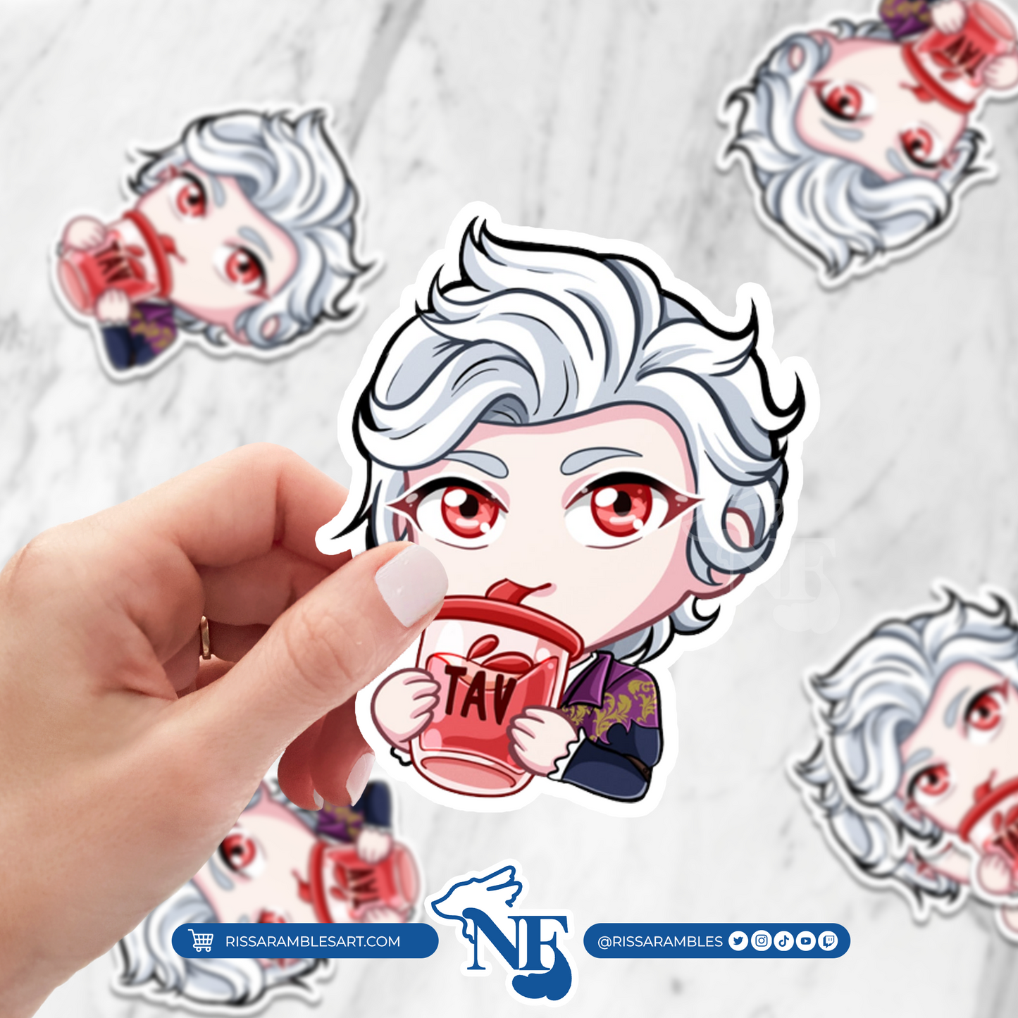 BG3 Astarion Sticker (Sip) | Baldur's Gate 3 Stickers | Gaming Stickers | Gamer Sticker | Vinyl Stickers | Stickers for Laptop