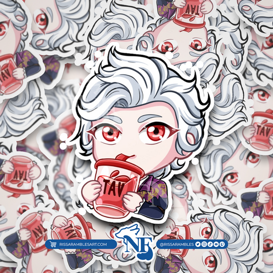 BG3 Astarion Sticker (Sip) | Baldur's Gate 3 Stickers | Gaming Stickers | Gamer Sticker | Vinyl Stickers | Stickers for Laptop