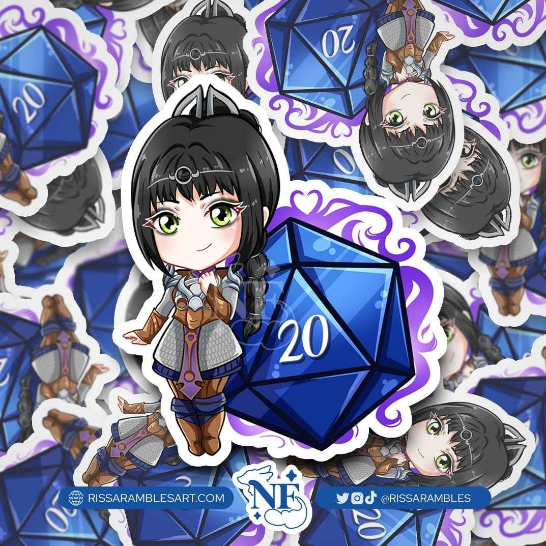 BG3 Shadowheart Sticker | Baldur's Gate 3 Stickers | Gaming Stickers | Gamer Sticker | Vinyl Stickers | Stickers for Laptop