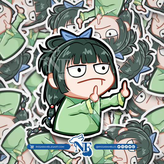 Apothecary MaoMao Sticker | Kiss-Cut Vinyl Decals Printify