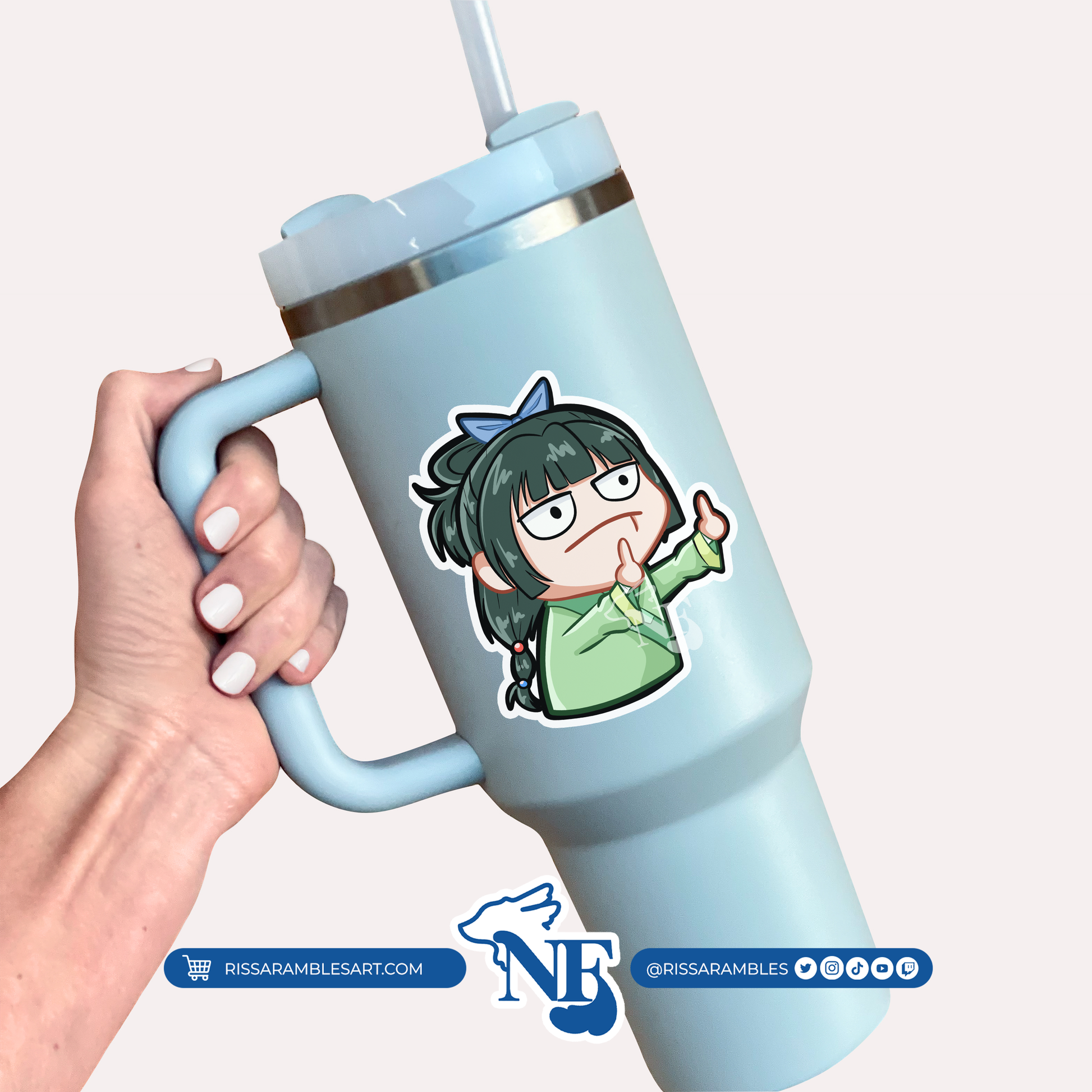 Apothecary MaoMao Sticker | Kiss-Cut Vinyl Decals Printify