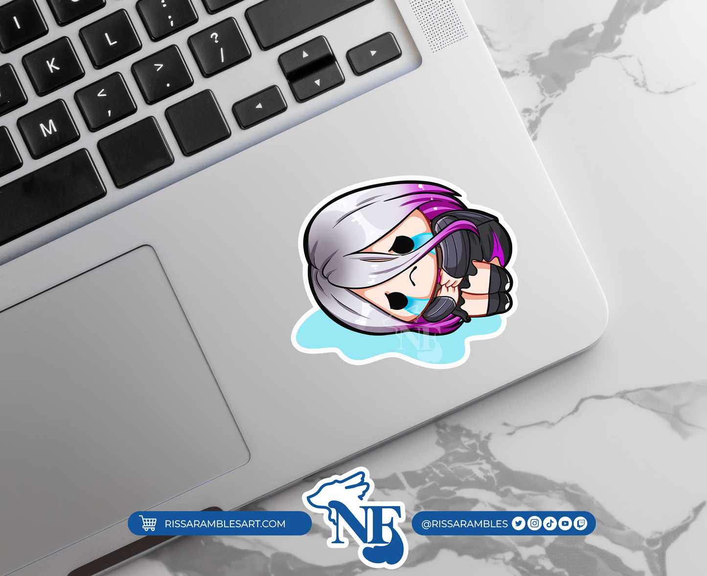 Sable Dead by Daylight Stickers (Sob) | Gaming Stickers | Gamer Sticker | DBD Sable | Vinyl Stickers | Stickers for Laptop Printify