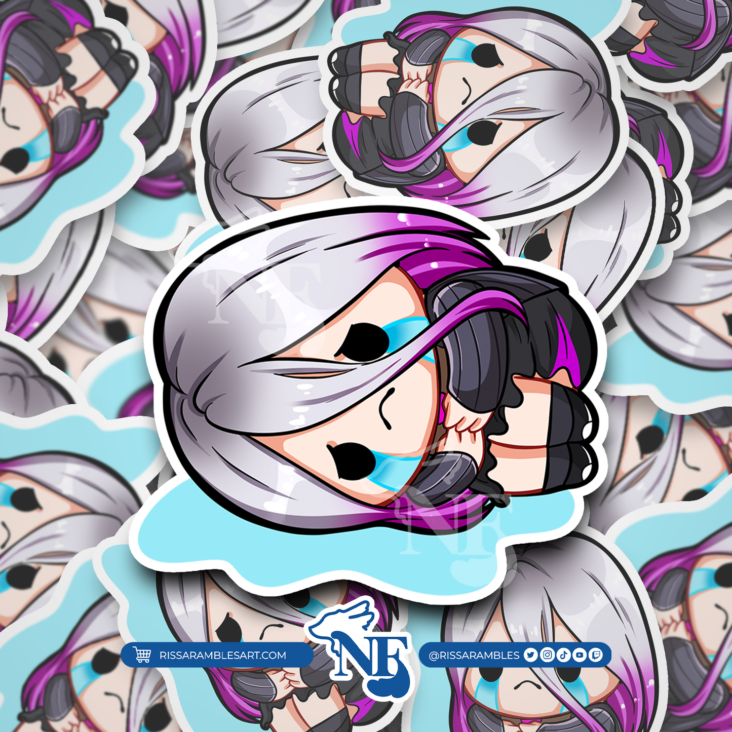 Sable Dead by Daylight Stickers (Sob) | Gaming Stickers | Gamer Sticker | DBD Sable | Vinyl Stickers | Stickers for Laptop