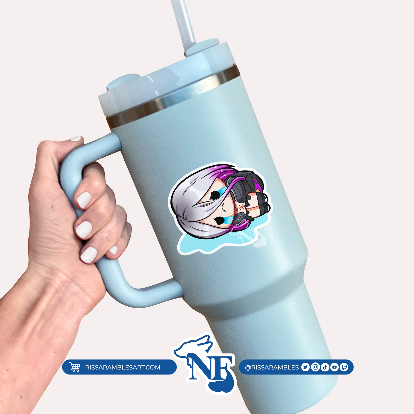 Sable Dead by Daylight Stickers (Sob) | Gaming Stickers | Gamer Sticker | DBD Sable | Vinyl Stickers | Stickers for Laptop Printify