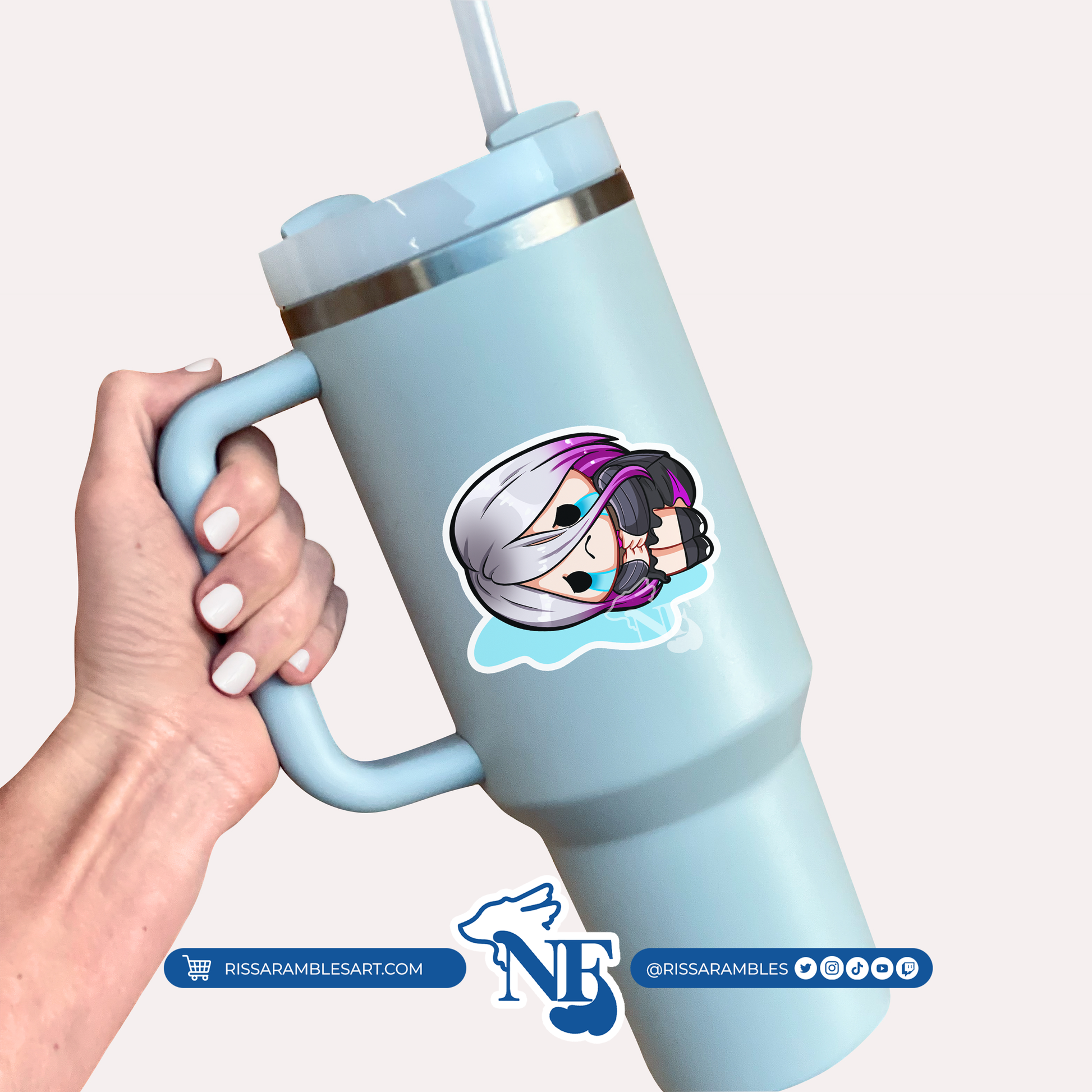 Sable Dead by Daylight Stickers (Sob) | Gaming Stickers | Gamer Sticker | DBD Sable | Vinyl Stickers | Stickers for Laptop Printify