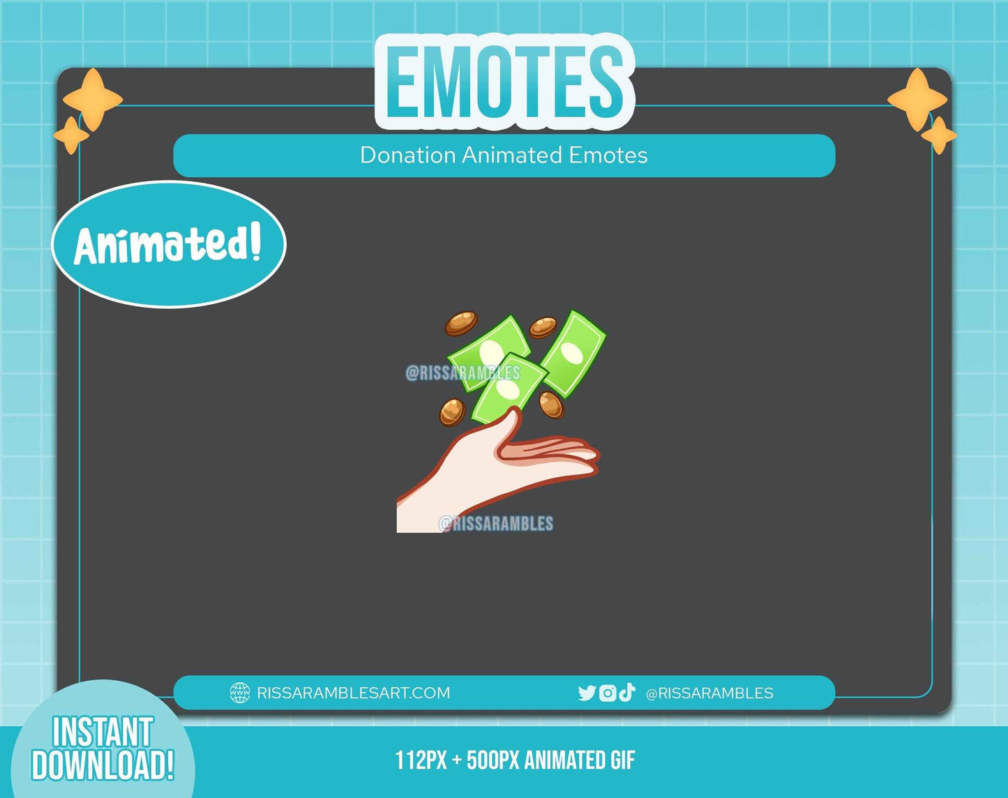 Money Emote for Twitch | Twitch Emotes Animated