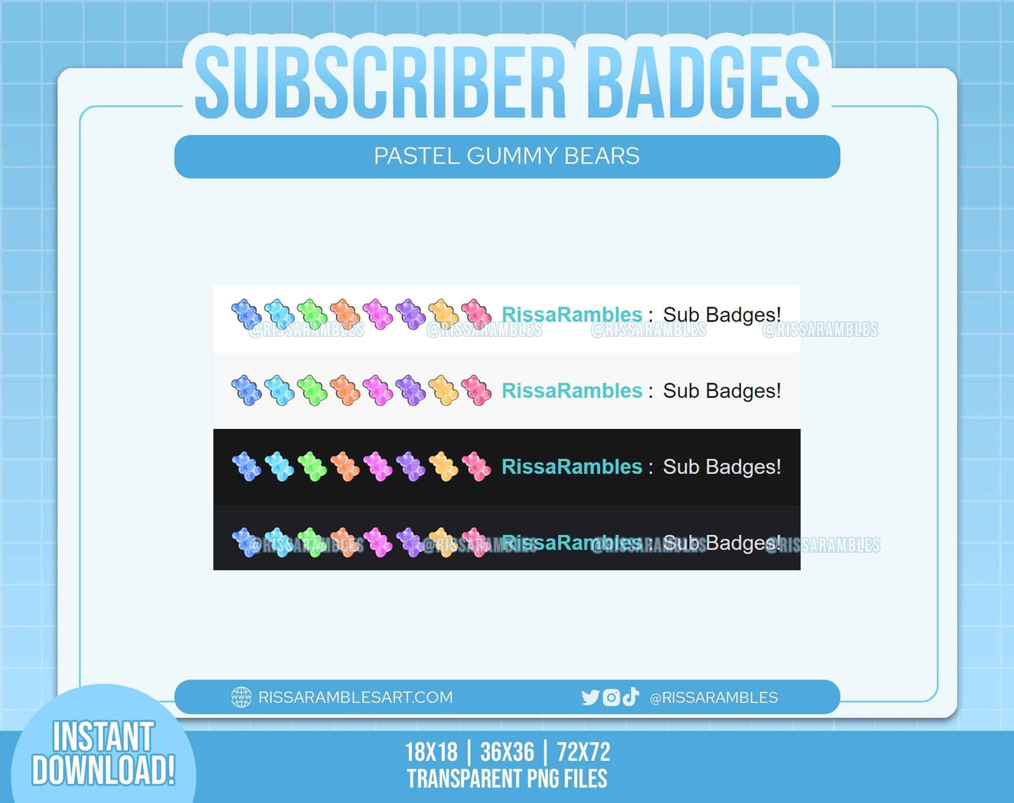 Bears Twitch Sub Badges
