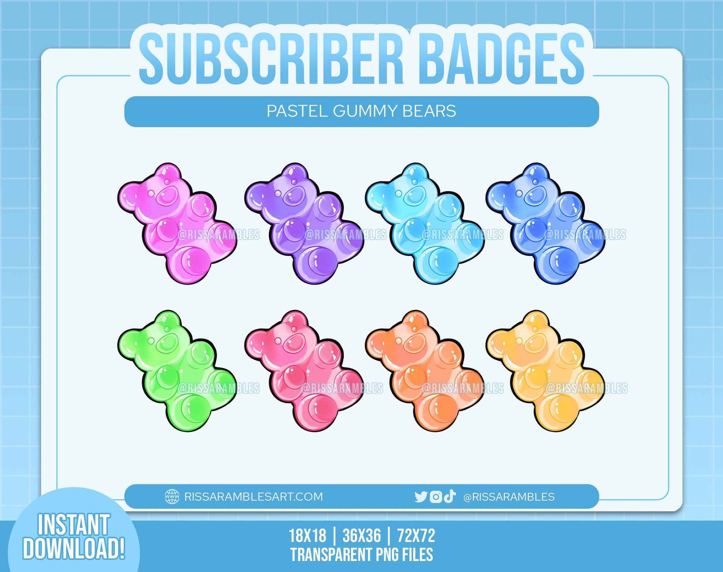 Bears Twitch Sub Badges