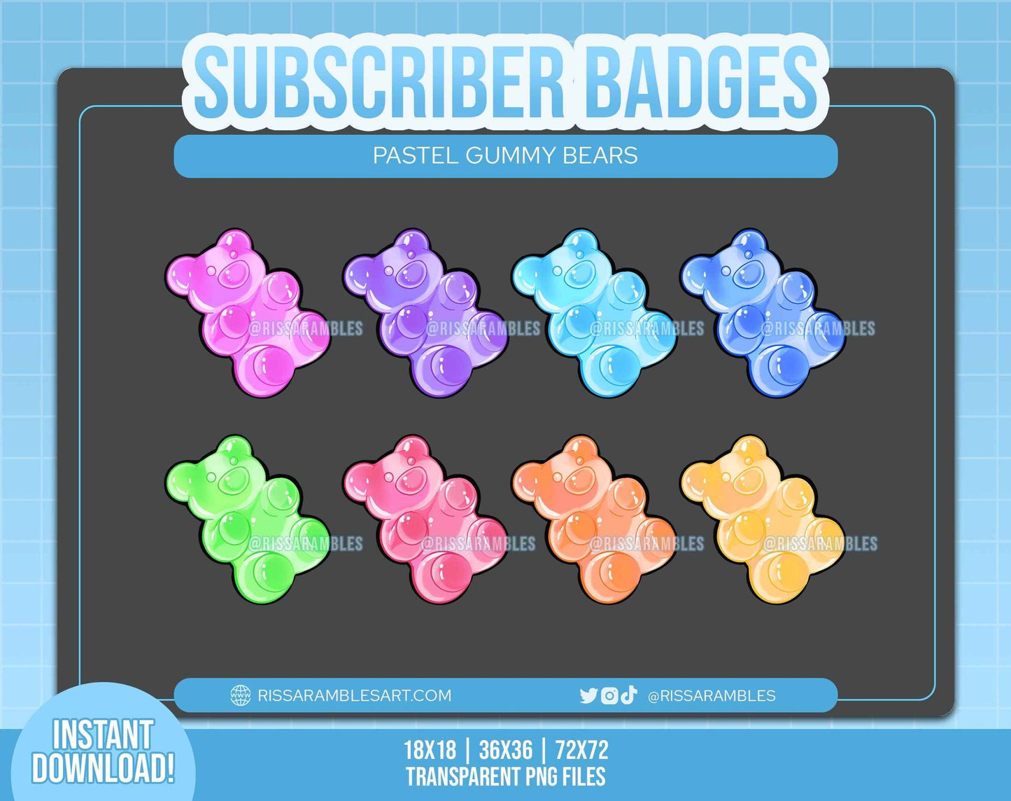Bears Twitch Sub Badges