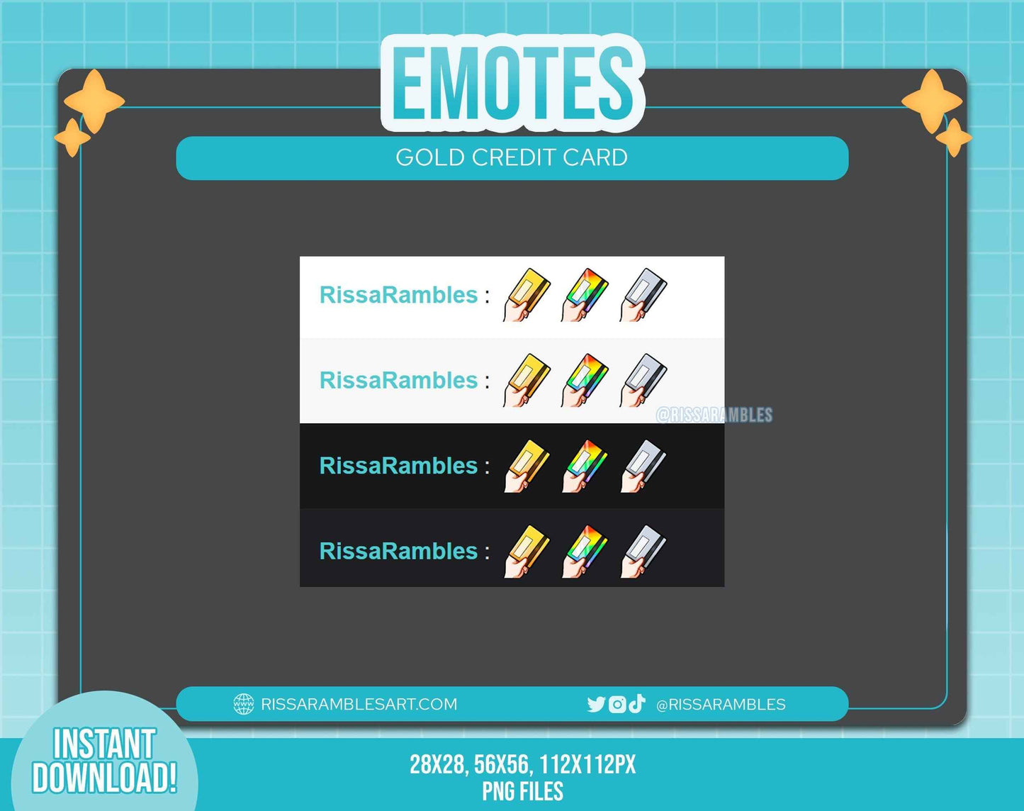 Credit Card Twitch Emote (Rainbow) | Discord Emotes, Twitch Emotes