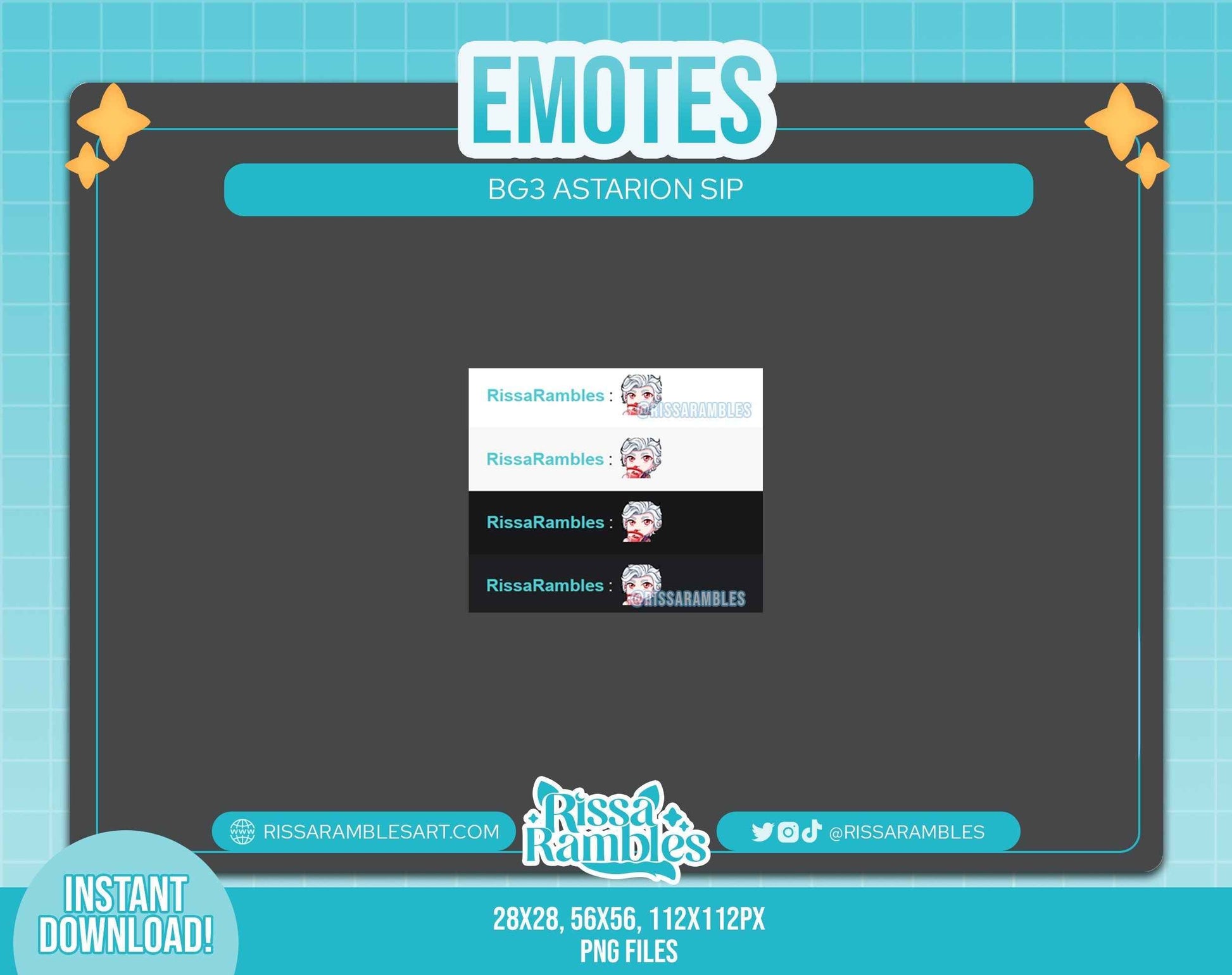 BG3 Astarion Emote | Baldur's Gate 3 Emotes | Sip Emotes