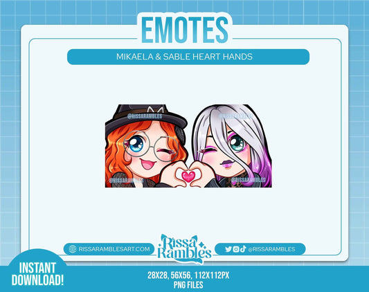 Mikaela Reid Sable Ward Heart Hands Emotes | Dead by Daylight Emotes