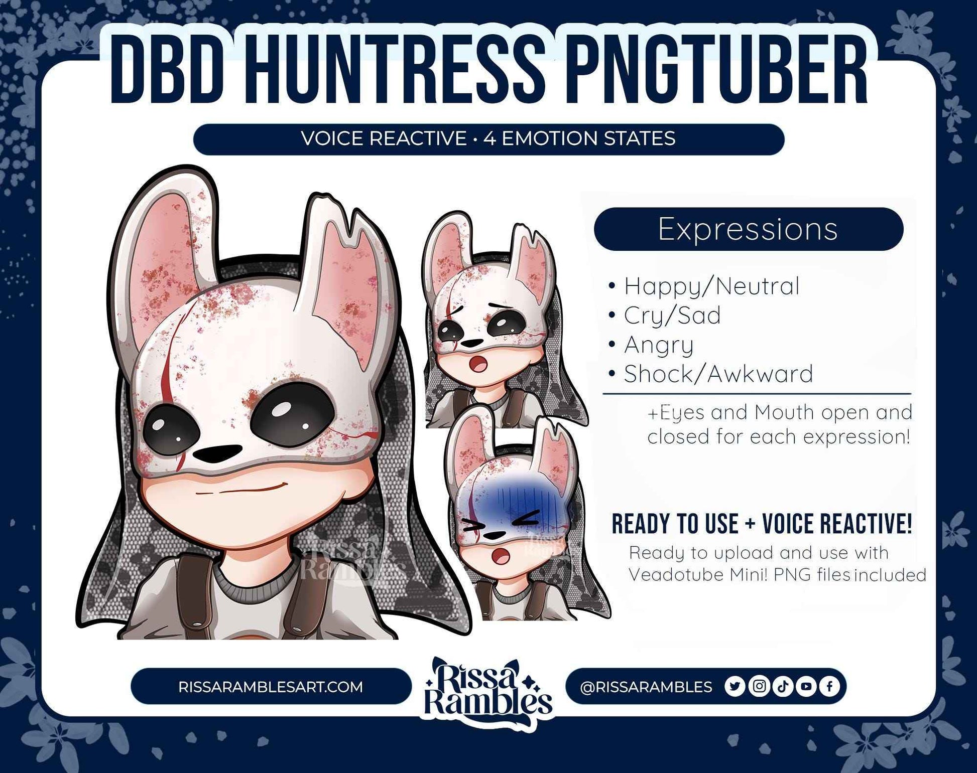 Huntress DBD PNGtuber Model