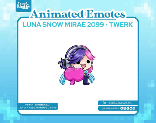 Luna Snow Marvel Rivals Emotes | Luna Snow Mirae 9000 | Twerk Emotes