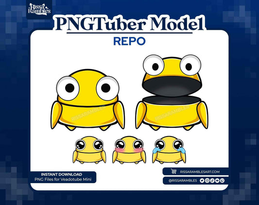 REPO PNGtuber Model Chibi (Yellow) | REPO Game
