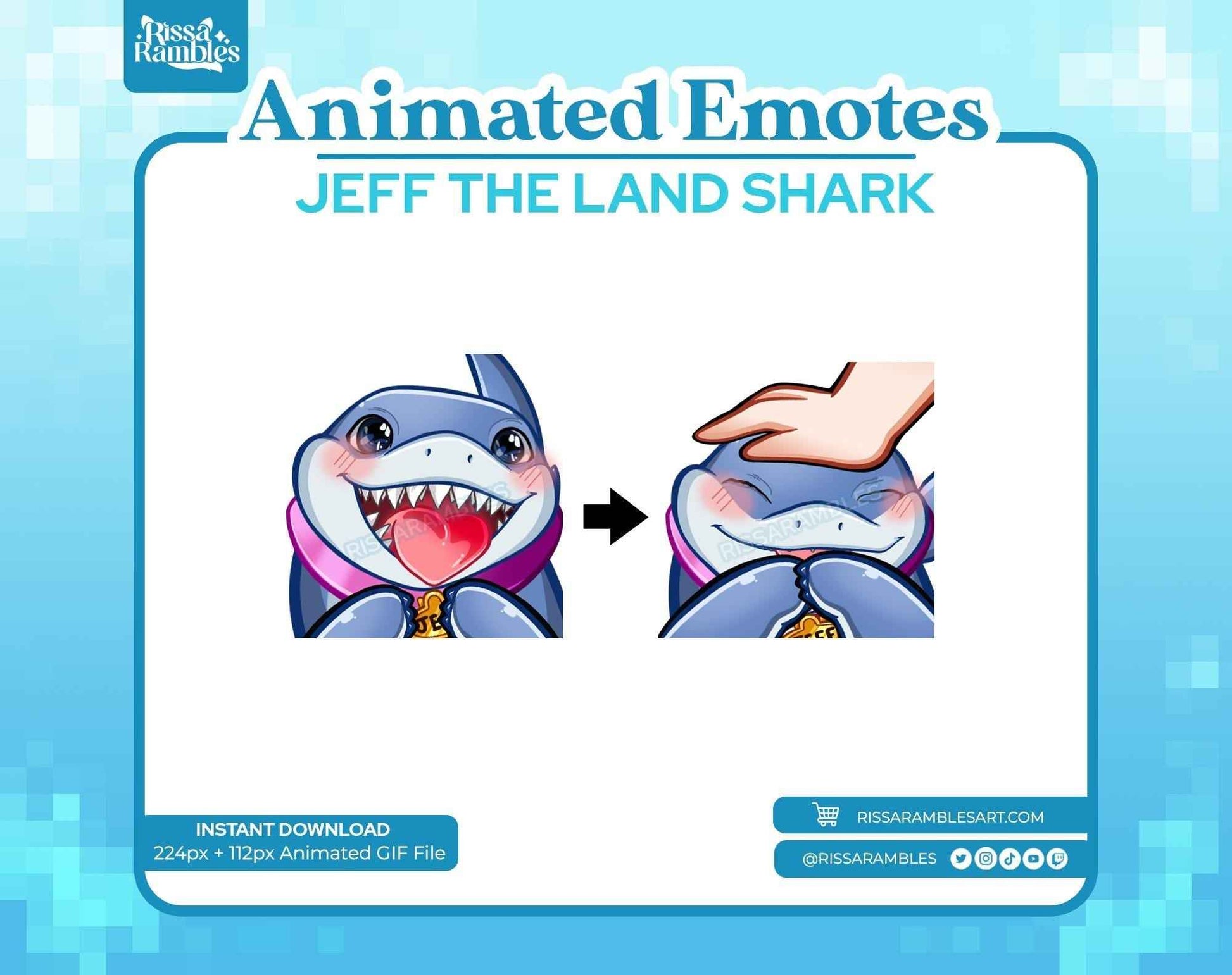 Jeff the Shark Marvel Rivals Emotes (Animated) | Pat Emote