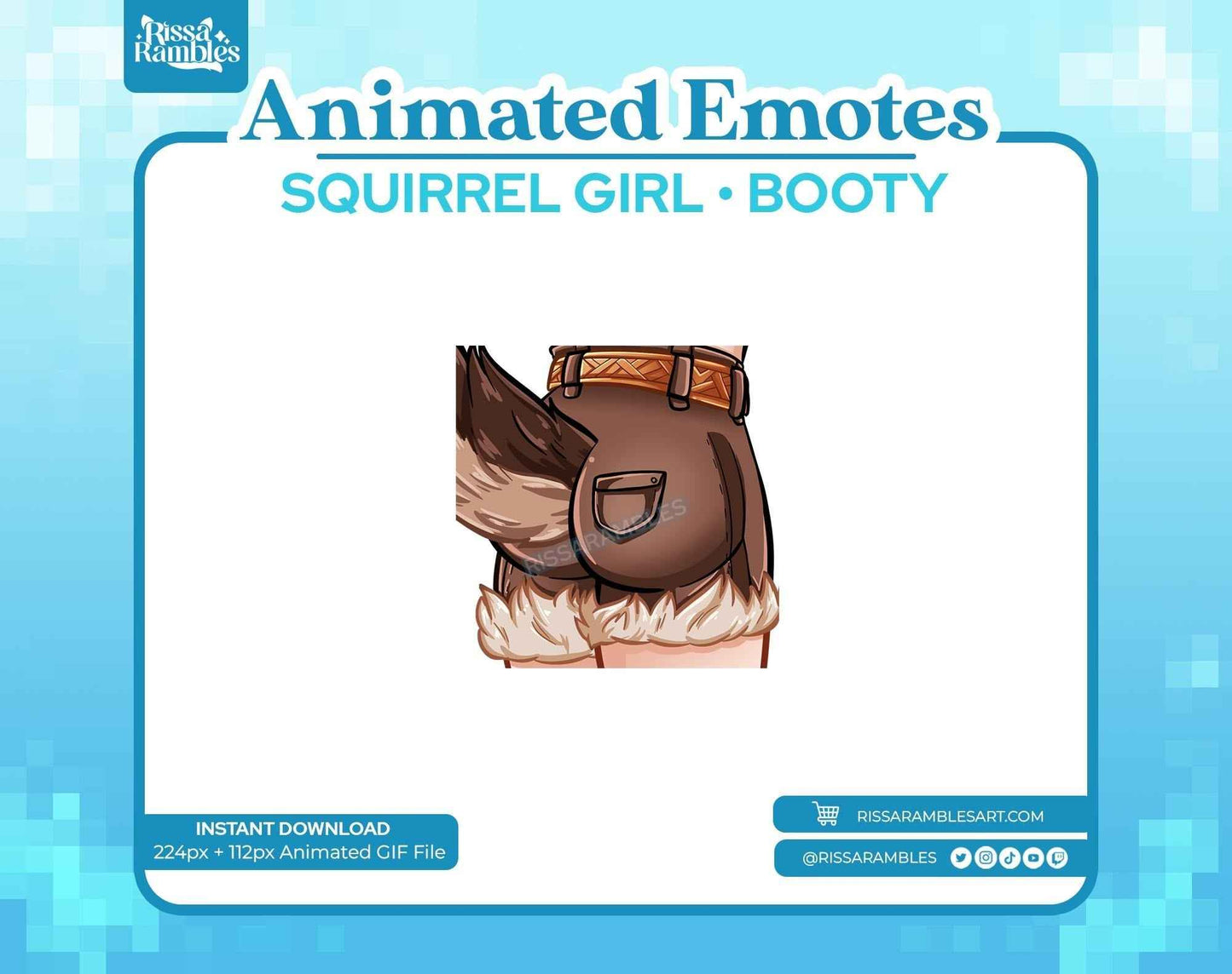 Squirrel Girl Marvel Rivals Emotes (Animated) | Booty Emotes