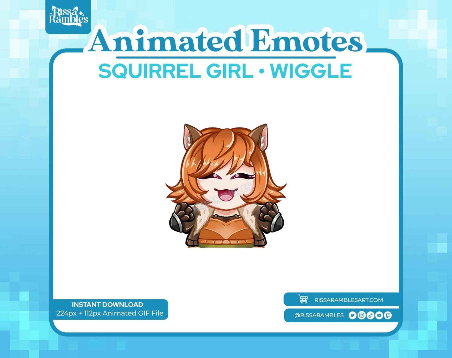 Squirrel Girl Marvel Rivals Emotes (Animated) |  Wiggle Emote