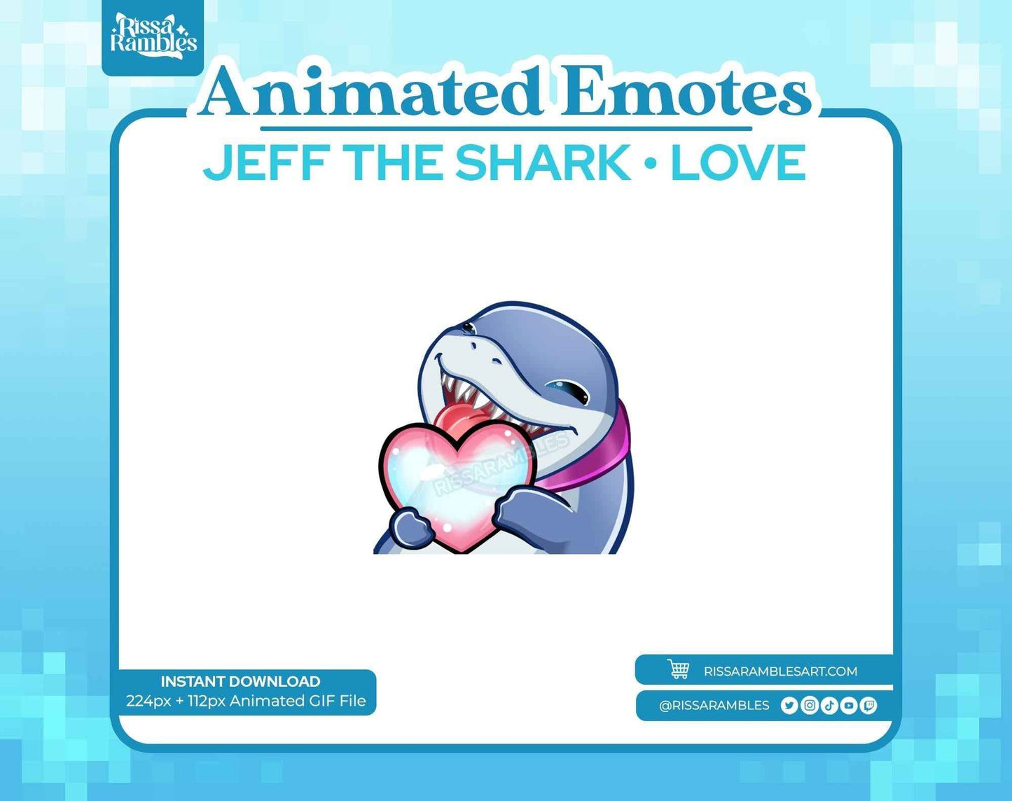 Jeff the Shark Marvel Rivals Emotes (Animated) | Love Emotes