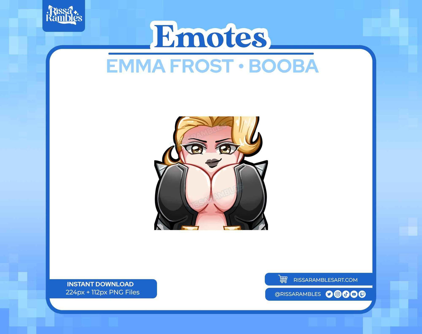 Emma Frost Marvel Rivals Emotes | Booba Emotes