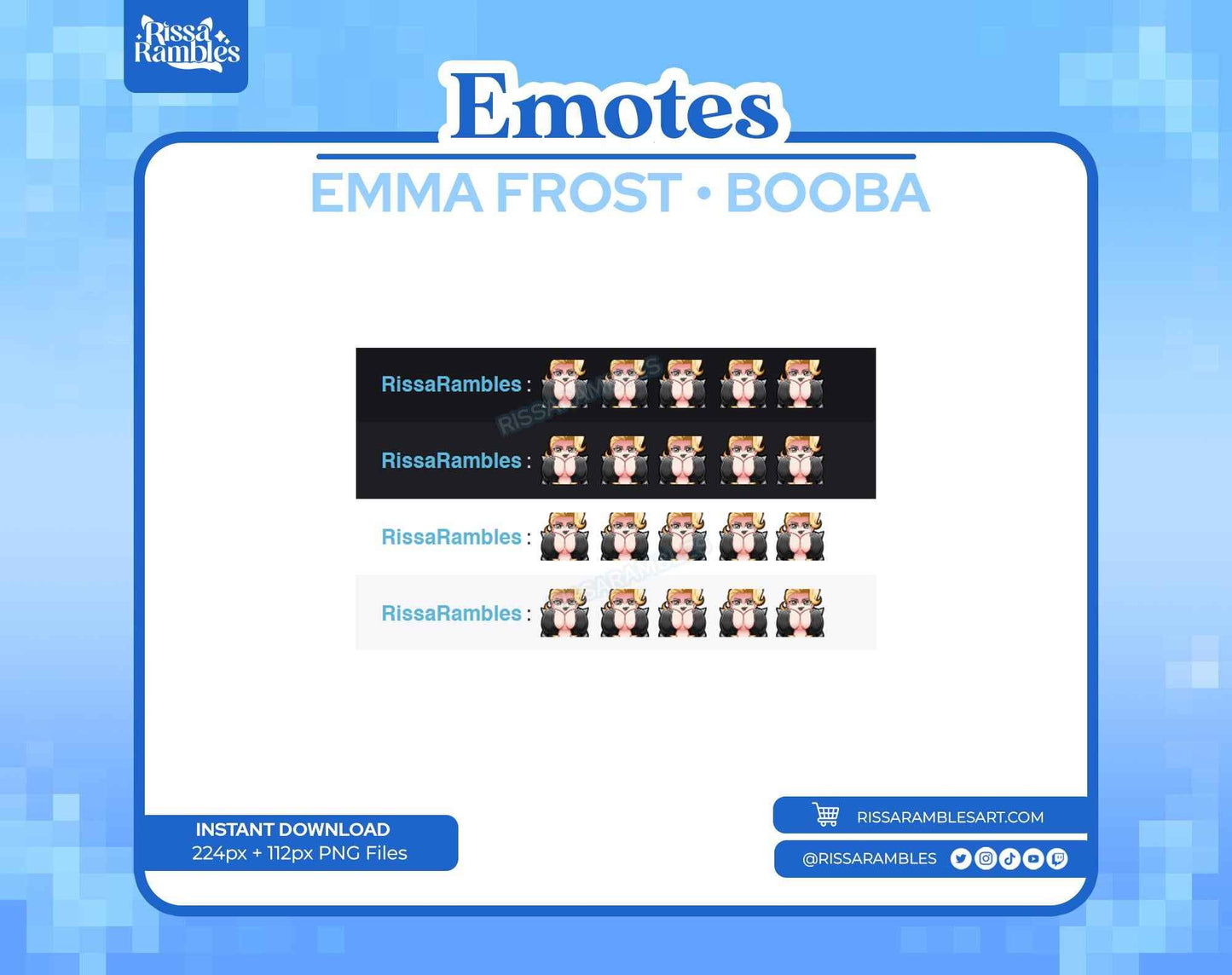 Emma Frost Marvel Rivals Emotes | Booba Emotes