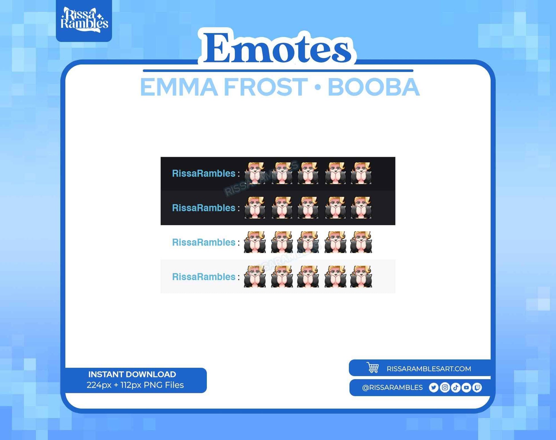 Emma Frost Marvel Rivals Emotes | Booba Emotes