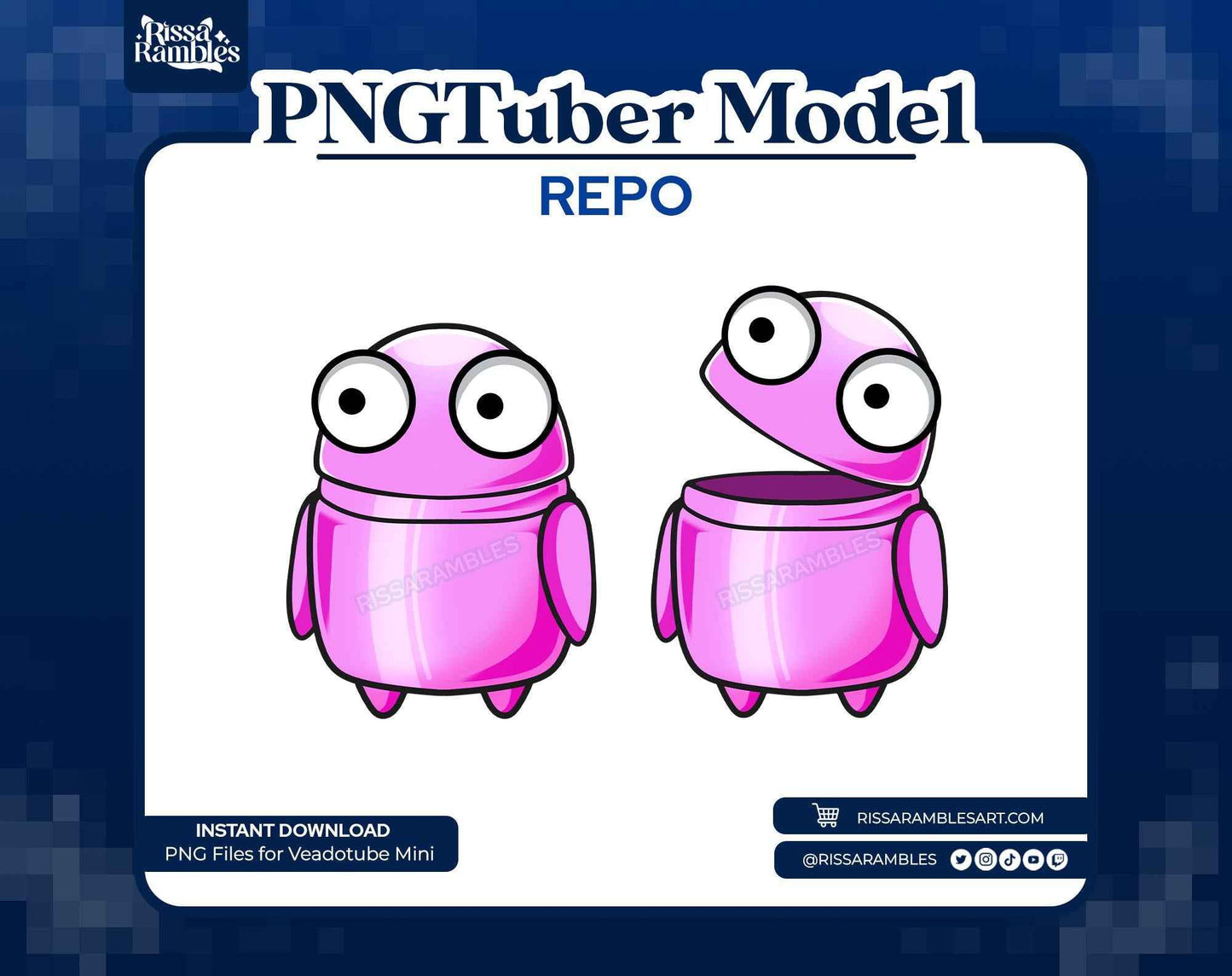 REPO PNGtuber Model (Pink) | REPO Game | PNGTuber Premade
