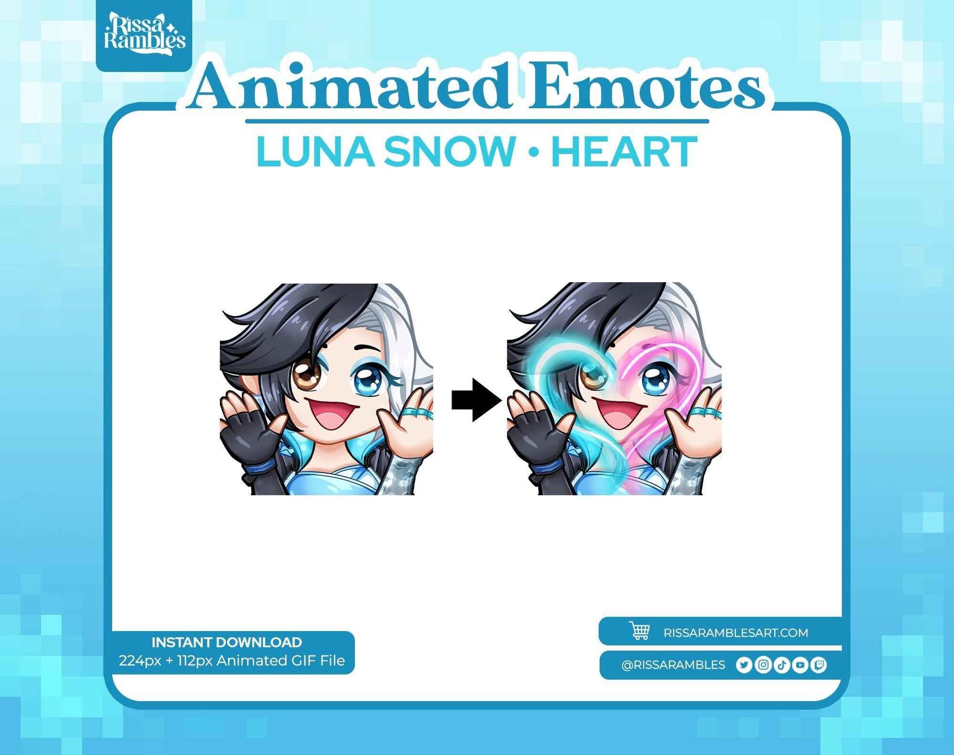 Luna Snow Marvel Rivals Emotes (Animated) | Love Emotes