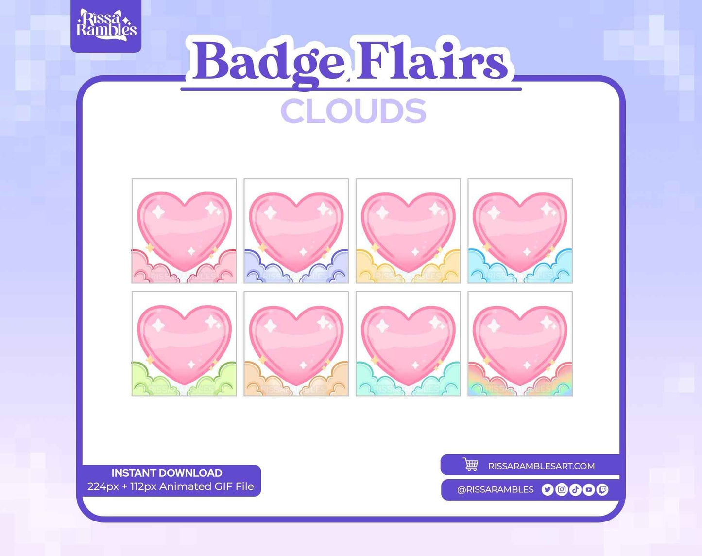 Cloud Twitch Sub Badge Flair