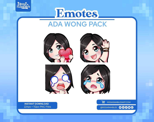Ada Wong Twitch Emotes Pack | Dead by Daylight Emotes