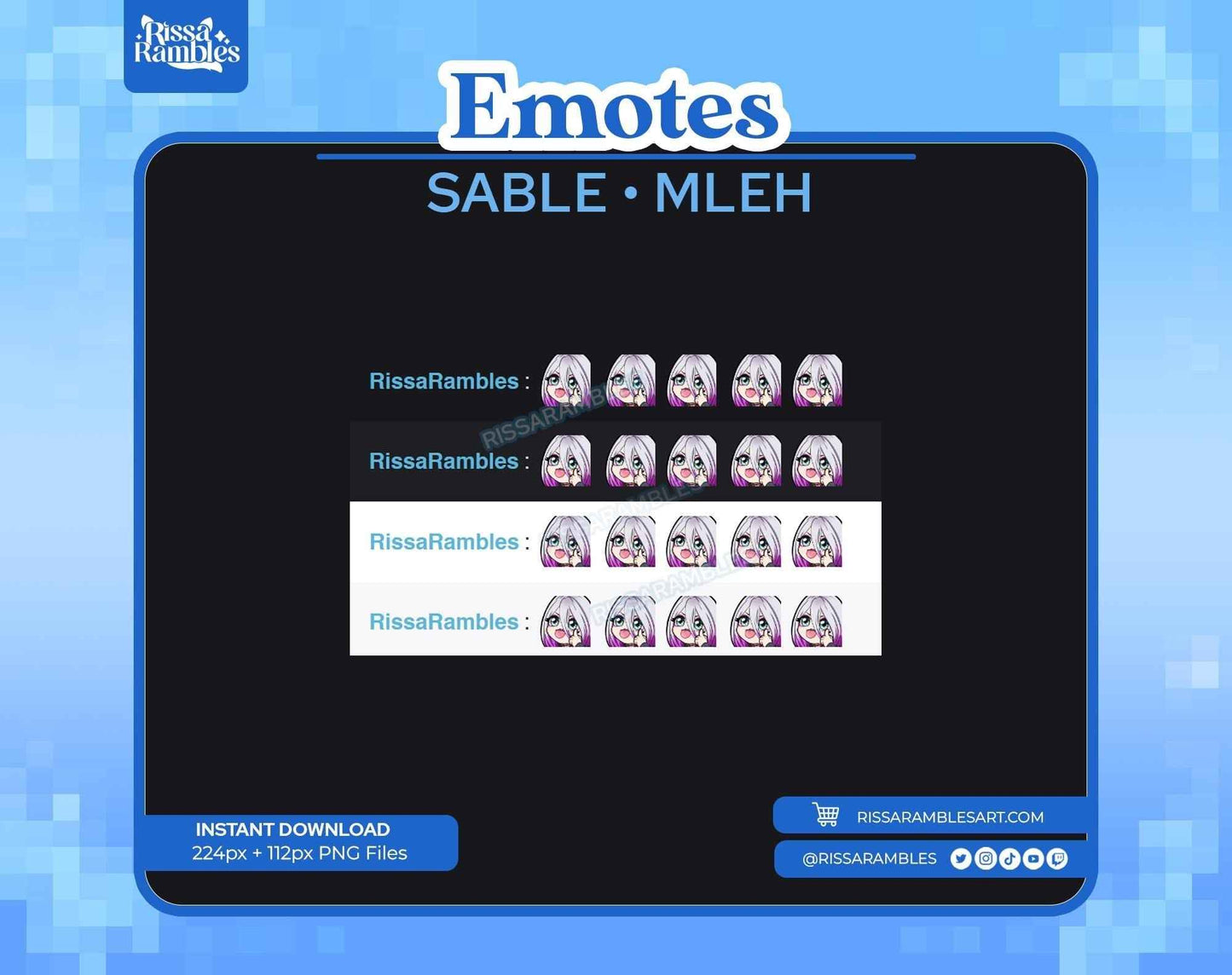 Sable Ward Dead by Daylight Emotes (Tongue) | Dead by Daylight Emotes | Custom Twitch Emotes | DBD Emotes Twitch, Discord