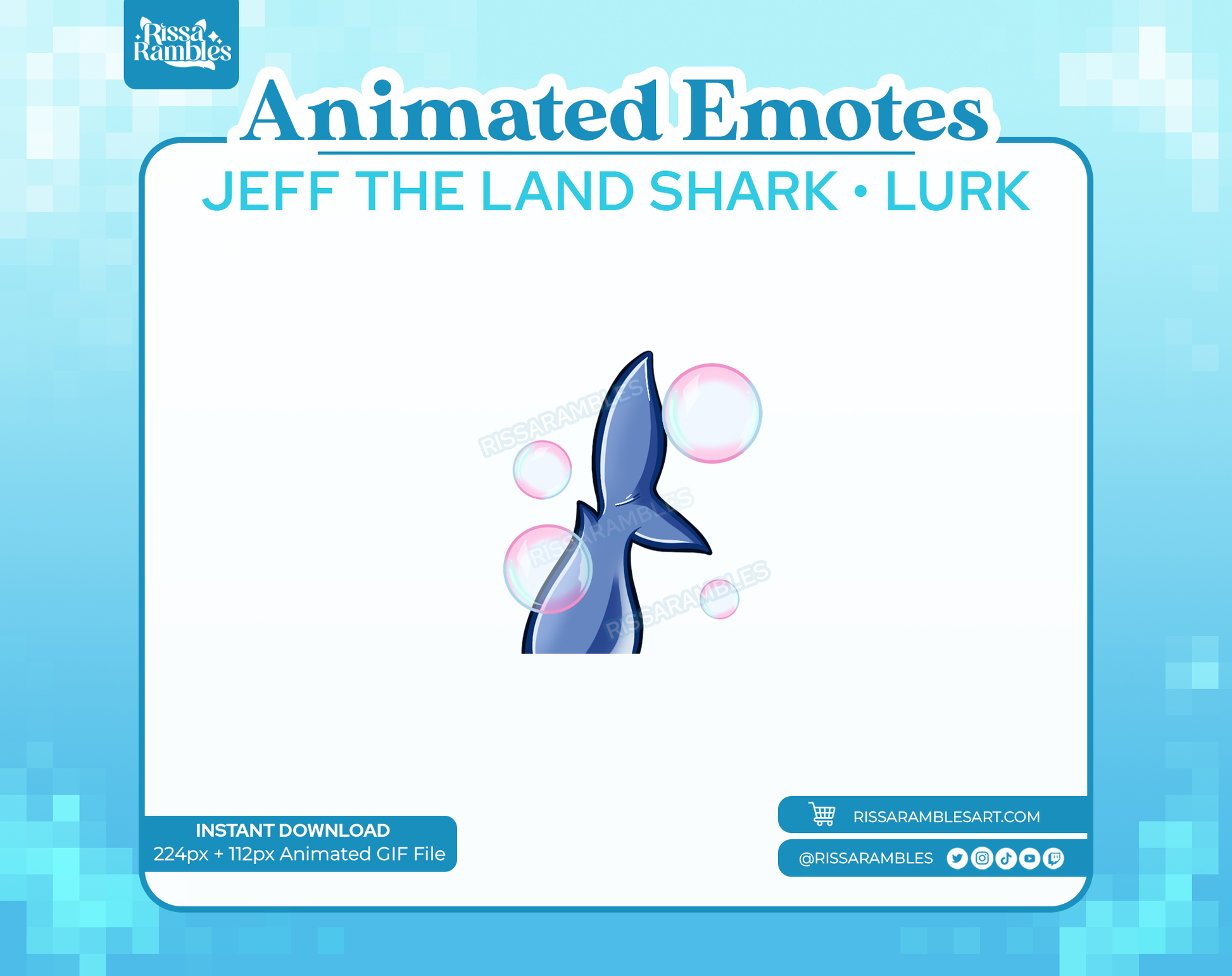 Jeff the Shark Marvel Rivals Emotes (Animated) | Lurk Emote Rissa Rambles