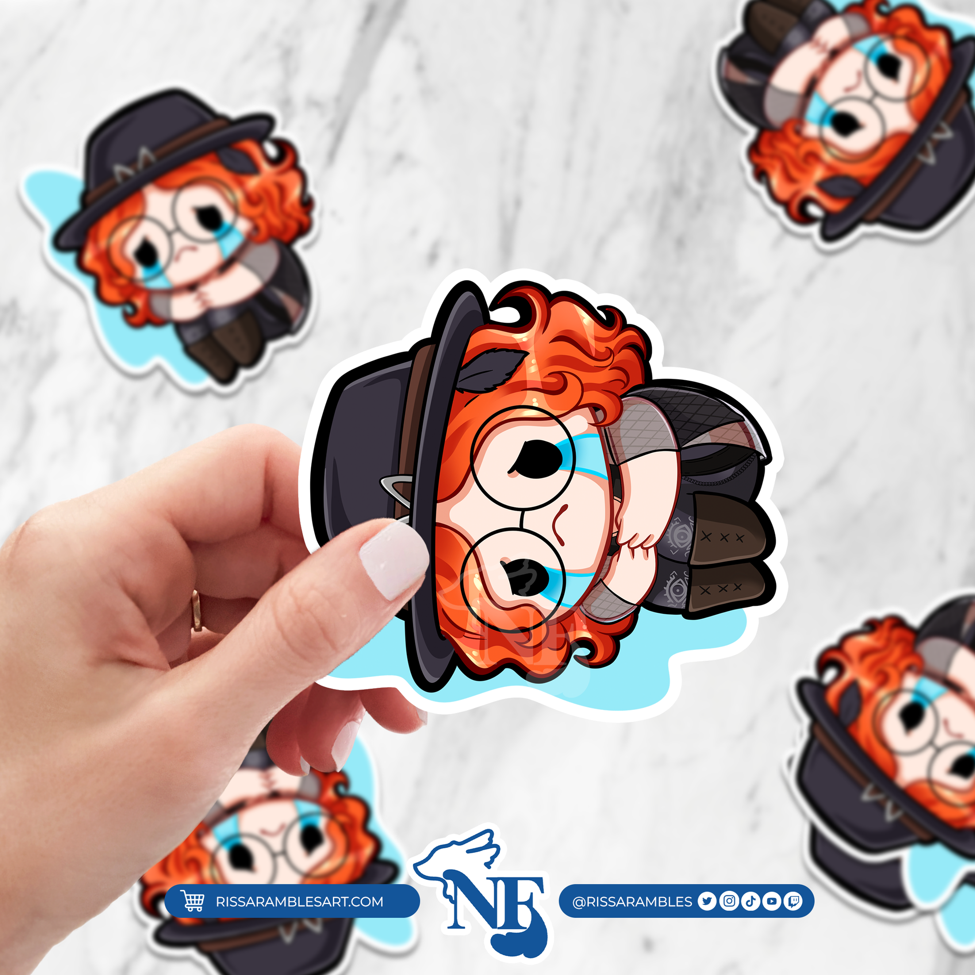 Mikaela Reid Dead by Daylight Stickers | Cry Sticker Printify