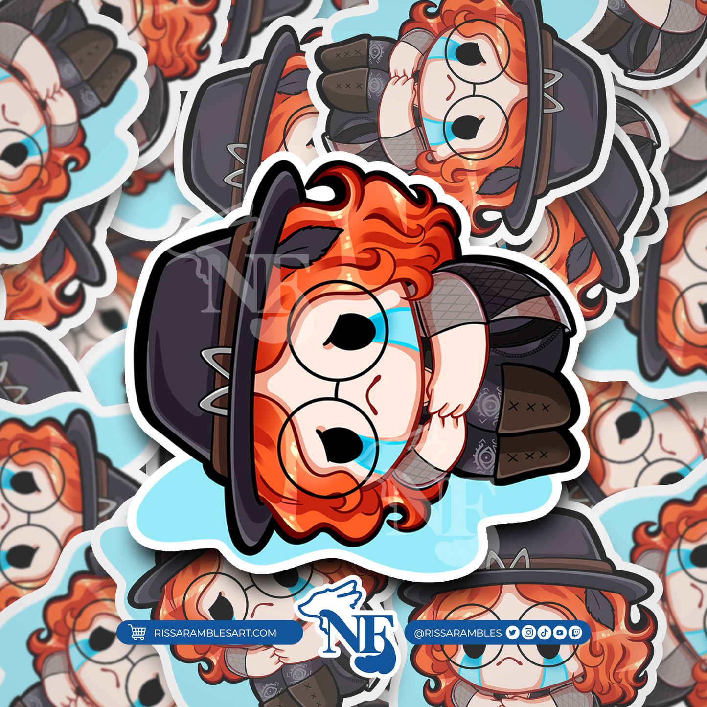 Mikaela Reid Dead by Daylight Stickers | Cry Sticker Printify