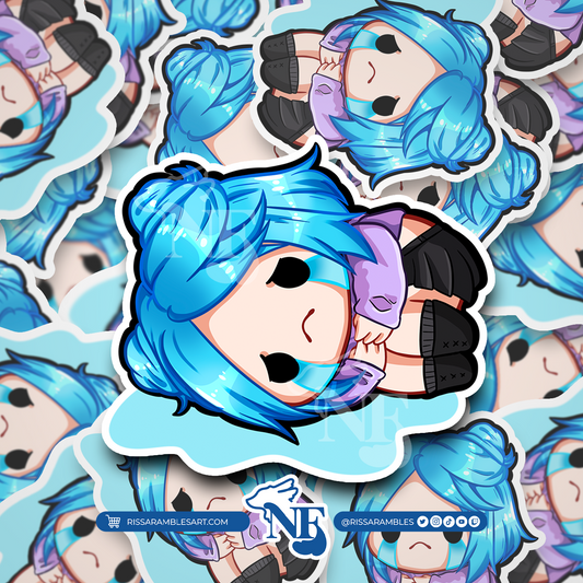 Nea Dead by Daylight Stickers (Cry) | Gaming Stickers | Gamer Sticker | DBD Nea | Vinyl Stickers | Stickers for Laptop