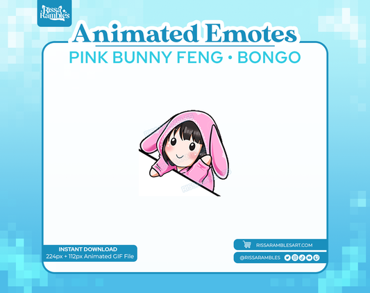 Pink Bunny Feng Min Dead by Daylight Emotes | Bongo Emotes