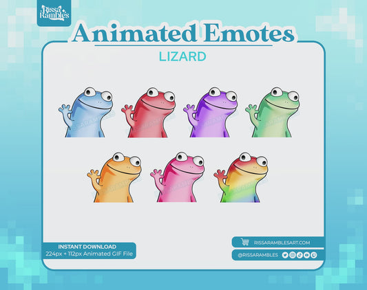 Lizard Emote | Animated Emotes for Twitch