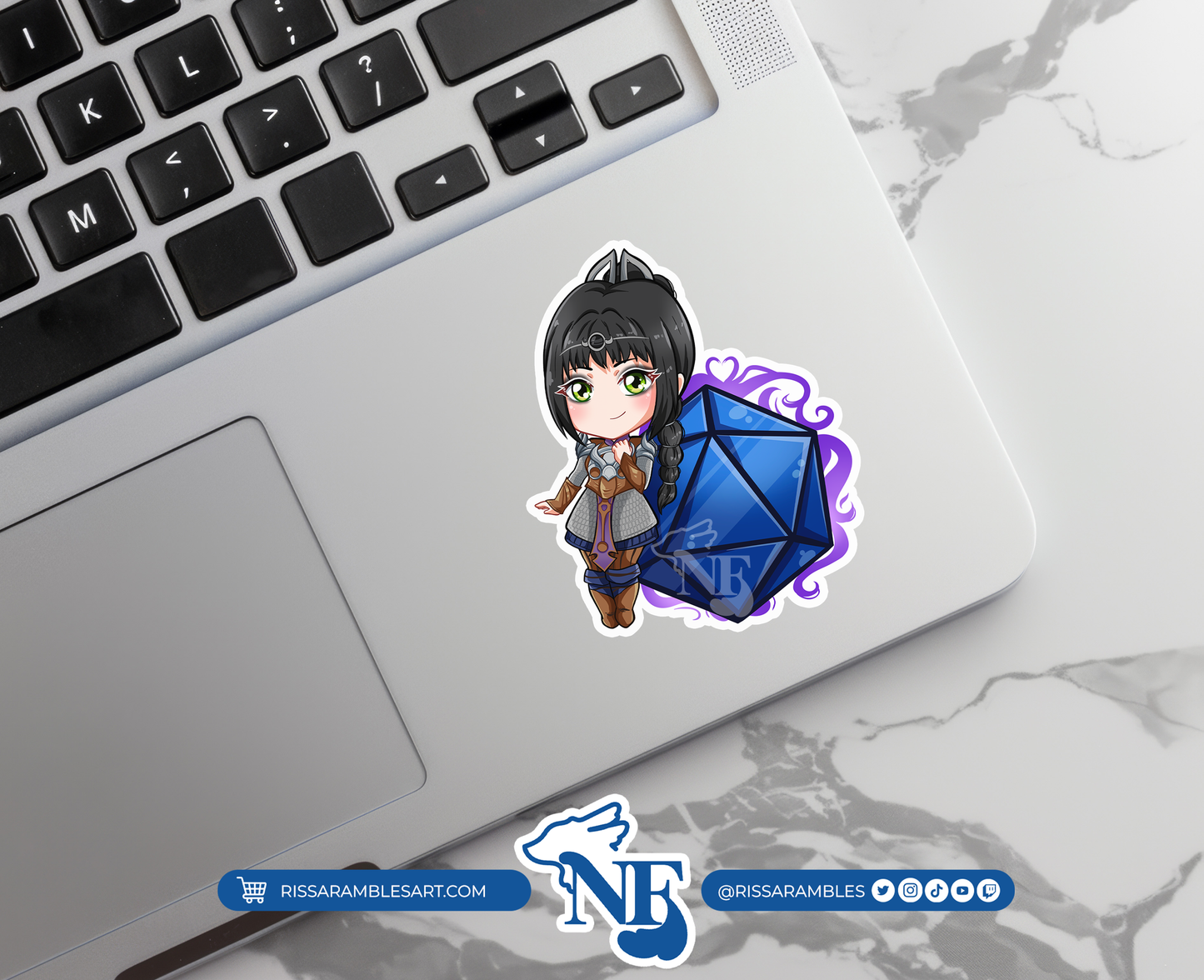 BG3 Shadowheart Sticker | Baldur's Gate 3 Stickers | Gaming Stickers | Gamer Sticker | Vinyl Stickers | Stickers for Laptop Printify