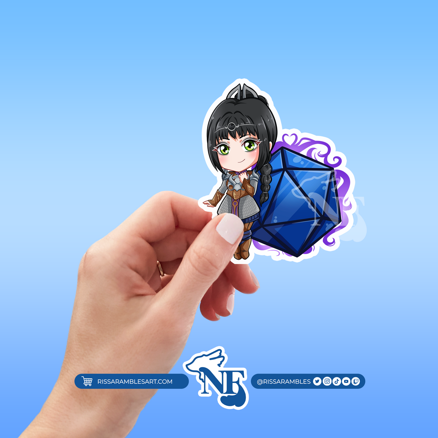 BG3 Shadowheart Sticker | Baldur's Gate 3 Stickers | Gaming Stickers | Gamer Sticker | Vinyl Stickers | Stickers for Laptop Printify