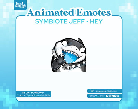 Symbiote Jeff the Shark Marvel Rivals Emotes (Animated) | Hey Emote Rissa Rambles