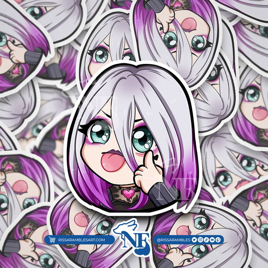 Sable Ward Dead by Daylight Vinyl Decal Sticker | Anime Peeker Sticker for Cars, Water Bottles, Laptops | Anime Gifts for Her, Him
