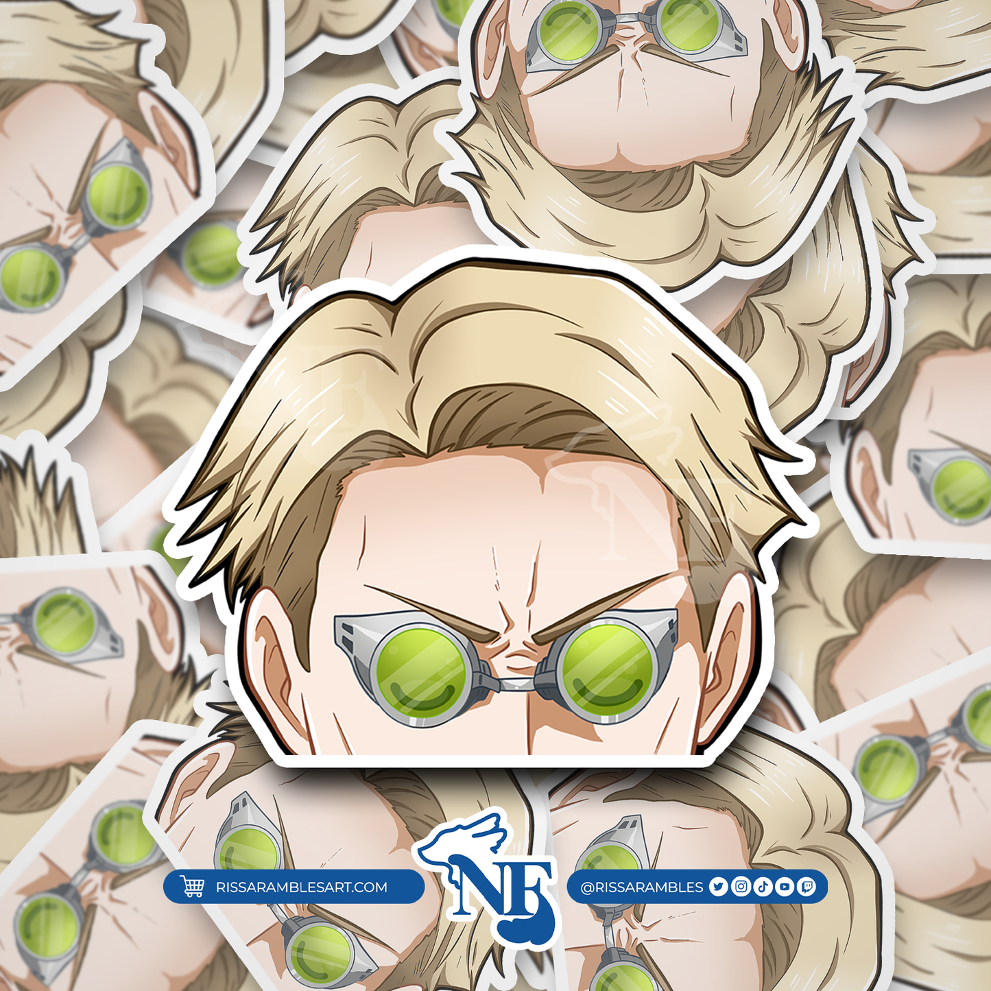 J J K Nanami Peeker Vinyl Decal Anime Sticker | Anime Peeker Sticker for Cars, Water Bottles, Laptops | Anime Gifts for Her, Him