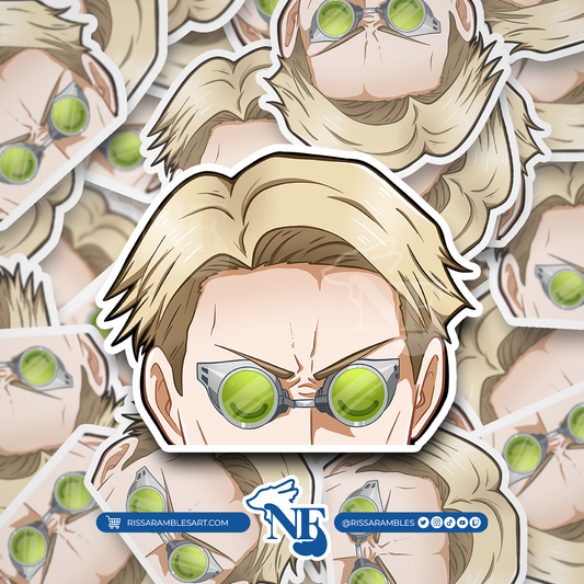 J J K Nanami Peeker Vinyl Decal Anime Sticker | Anime Peeker Sticker for Cars, Water Bottles, Laptops | Anime Gifts for Her, Him