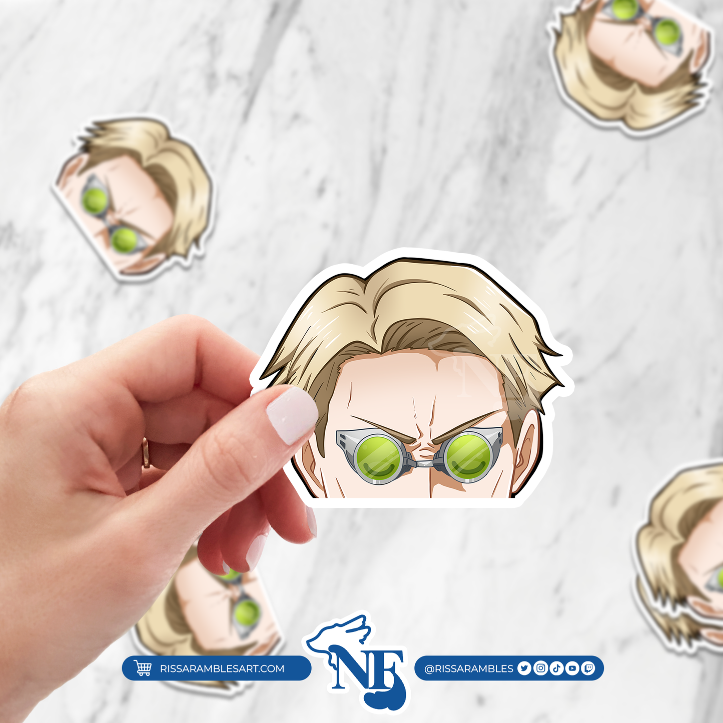 J J K Nanami Peeker Vinyl Decal Anime Sticker | Anime Peeker Sticker for Cars, Water Bottles, Laptops | Anime Gifts for Her, Him