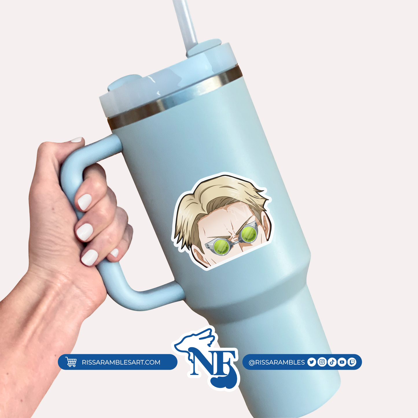 J J K Nanami Peeker Vinyl Decal Anime Sticker | Anime Peeker Sticker for Cars, Water Bottles, Laptops | Anime Gifts for Her, Him